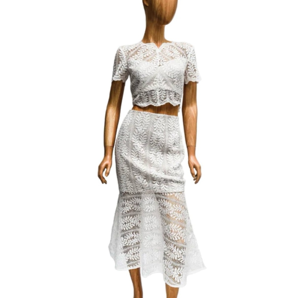KEEPSAKE the Label Uptown Lace Midi Skirt - XXS